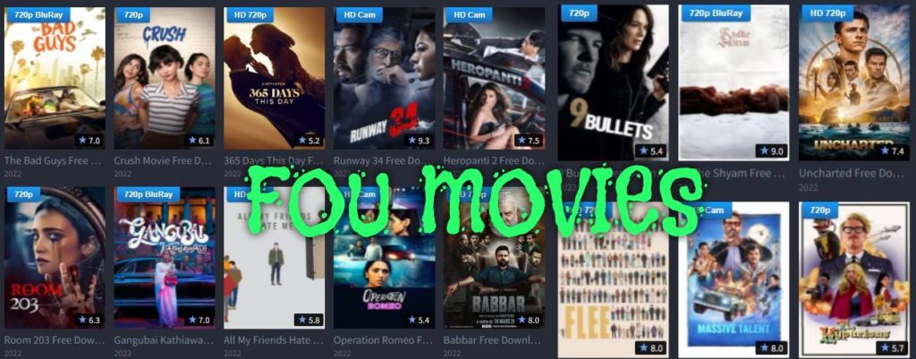 FouMovies 2022 – Download New HD Bollywood Movies, Old Hollywood Movies